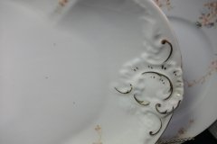 BAWO & DOTTER  AUTUMN VINE, BLUE FLORAL-    UNDERPLATE FOR SOUP TUREEN       .....   http://jaapiesfinechinastore.com