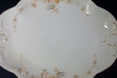 BAWO & DOTTER  AUTUMN VINE, BLUE FLORAL-    UNDERPLATE FOR SOUP TUREEN       .....   http://jaapiesfinechinastore.com