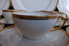 BAWO & DOTTER/ELITE WORKS  LAUREL LEAF BAND- CUP & SAUCER   .....   http://jaapiesfinechinastore.com