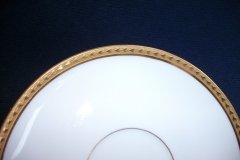 BAWO & DOTTER/ELITE WORKS  LAUREL LEAF BAND- CUP & SAUCER   .....   http://jaapiesfinechinastore.com
