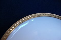 BAWO & DOTTER/ELITE WORKS  LAUREL LEAF BAND- CUP & SAUCER   .....   http://jaapiesfinechinastore.com