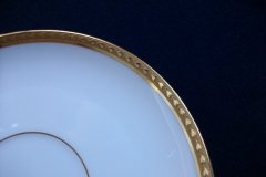 BAWO & DOTTER/ELITE WORKS  LAUREL LEAF BAND- CUP & SAUCER   .....   http://jaapiesfinechinastore.com