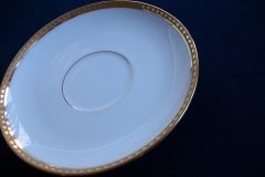 BAWO & DOTTER/ELITE WORKS  LAUREL LEAF BAND- CUP & SAUCER   .....   http://jaapiesfinechinastore.com