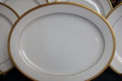 BAWO & DOTTER/ELITE WORKS LAUREL LEAF BAND-  SERVING PLATTER   ..... http://jaapiesfinechinastore.com