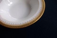 BAWO & DOTTER (ELITE WORKS) GREEK KEY-  RIM CEREAL BOWL  ..... https://www.jaapiesfinechinastore.com