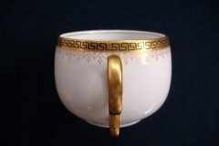 BAWO & DOTTER (ELITE WORKS) GREEK KEY-  CUP & SAUCER  ..... http://jaapiesfinechinastore.com