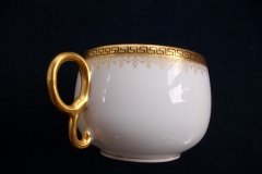 BAWO & DOTTER (ELITE WORKS) GREEK KEY-  CUP & SAUCER  ..... http://jaapiesfinechinastore.com