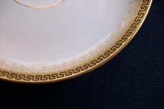 BAWO & DOTTER (ELITE WORKS) GREEK KEY-  CUP & SAUCER  ..... http://jaapiesfinechinastore.com