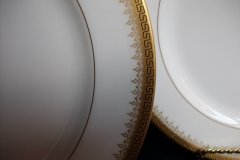BAWO & DOTTER (ELITE WORKS) GREEK KEY-  LUNCH  PLATE  ..... http://jaapiesfinechinastore.com
