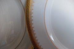 BAWO & DOTTER (ELITE WORKS) GREEK KEY-  LUNCH  PLATE  ..... http://jaapiesfinechinastore.com