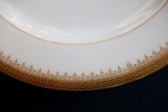 BAWO & DOTTER (ELITE WORKS) GREEK KEY-  LUNCH  PLATE  ..... http://jaapiesfinechinastore.com