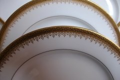 BAWO & DOTTER (ELITE WORKS) GREEK KEY-  SALAD PLATE  ..... http://jaapiesfinechinastore.com