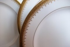 BAWO & DOTTER (ELITE WORKS) GREEK KEY-  SALAD PLATE  ..... http://jaapiesfinechinastore.com