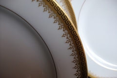 BAWO & DOTTER (ELITE WORKS) GREEK KEY-  SALAD PLATE  ..... https://www.jaapiesfinechinastore.com