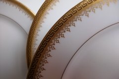 BAWO & DOTTER (ELITE WORKS) GREEK KEY-  SALAD PLATE  ..... http://jaapiesfinechinastore.com