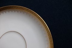 BAWO & DOTTER (ELITE WORKS) GREEK KEY- SOUP CUPS & SAUCERS  ..... http://jaapiesfinechinastore.com