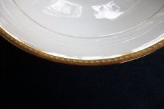 BAWO & DOTTER/ELITE WORKS LAUREL LEAF BAND-  ROUND SERVING  BOWL  ..... http://jaapiesfinechinastore.com
