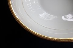 BAWO & DOTTER/ELITE WORKS LAUREL LEAF BAND-  ROUND SERVING  BOWL  ..... http://jaapiesfinechinastore.com