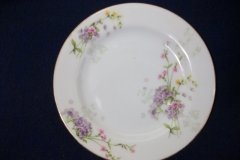 BAWO & DOTTER  PURPLE ASTER & YELLOW/ PINK FLOWERS-  BREAD & BUTTER PLATE  6 1/4"   ..... http://jaapiesfinechinastore.com