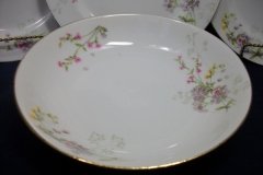 BAWO & DOTTER PURPLE ASTER & YELLOW/ PINK FLOWERS-COUPE SOUP BOWL  7 1/2" ..... http://jaapiesfinechinastore.com