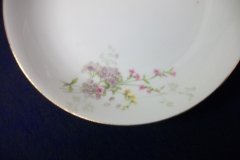 BAWO & DOTTER PURPLE ASTER & YELLOW/ PINK FLOWERS-COUPE SOUP BOWL  7 1/2" ..... http://jaapiesfinechinastore.com