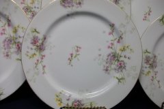 BAWO & DOTTER PURPLE ASTER & YELLOW/ PINK FLOWERS-DINNER PLATE 9 3/4" ..... http://jaapiesfinechinastore.com