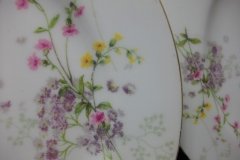 BAWO & DOTTER PURPLE ASTER & YELLOW/ PINK FLOWERS-DINNER PLATE 9 3/4" ..... http://jaapiesfinechinastore.com
