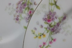BAWO & DOTTER PURPLE ASTER & YELLOW/ PINK FLOWERS-DINNER PLATE 9 3/4" ..... http://jaapiesfinechinastore.com