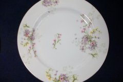 BAWO & DOTTER PURPLE ASTER & YELLOW/ PINK FLOWERS-DINNER PLATE 9 3/4" ..... http://jaapiesfinechinastore.com
