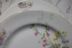BAWO & DOTTER PURPLE ASTER & YELLOW/ PINK FLOWERS-SALAD PLATE  7 5 /8" ..... http://jaapiesfinechinastore.com