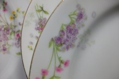 BAWO & DOTTER PURPLE ASTER & YELLOW/ PINK FLOWERS-SALAD PLATE  7 5 /8" ..... http://jaapiesfinechinastore.com