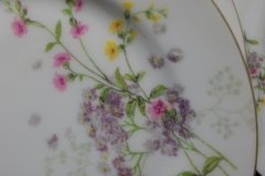 BAWO & DOTTER PURPLE ASTER & YELLOW/ PINK FLOWERS-SALAD PLATE  7 5 /8" ..... http://jaapiesfinechinastore.com