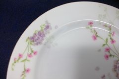 BAWO & DOTTER PURPLE ASTER & YELLOW/ PINK FLOWERS-SALAD PLATE  7 5 /8" ..... http://jaapiesfinechinastore.com