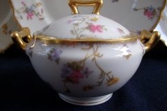 BAWO & DOTTER (ELITE WORKS) SCATTERED FLOWERS-COVERED SUGAR BOWL  .....   http://jaapiesfinechinastore.com