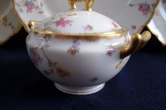 BAWO & DOTTER (ELITE WORKS) SCATTERED FLOWERS-COVERED SUGAR BOWL  .....   http://jaapiesfinechinastore.com