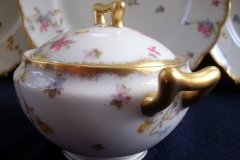 BAWO & DOTTER (ELITE WORKS) SCATTERED FLOWERS-COVERED SUGAR BOWL  .....   http://jaapiesfinechinastore.com