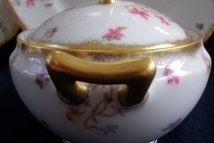 BAWO & DOTTER (ELITE WORKS) SCATTERED FLOWERS-COVERED SUGAR BOWL  .....   http://jaapiesfinechinastore.com