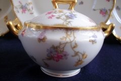 BAWO & DOTTER (ELITE WORKS) SCATTERED FLOWERS-COVERED SUGAR BOWL  .....   http://jaapiesfinechinastore.com