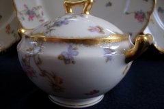 BAWO & DOTTER (ELITE WORKS) SCATTERED FLOWERS-COVERED SUGAR BOWL  .....   http://jaapiesfinechinastore.com
