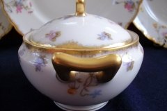 BAWO & DOTTER (ELITE WORKS) SCATTERED FLOWERS-COVERED SUGAR BOWL  .....   http://jaapiesfinechinastore.com