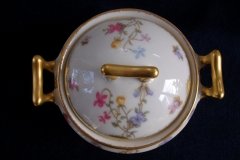 BAWO & DOTTER (ELITE WORKS) SCATTERED FLOWERS-COVERED SUGAR BOWL  .....   http://jaapiesfinechinastore.com