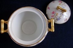 BAWO & DOTTER (ELITE WORKS) SCATTERED FLOWERS-COVERED SUGAR BOWL  .....   http://jaapiesfinechinastore.com