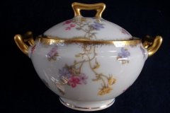 BAWO & DOTTER (ELITE WORKS) SCATTERED FLOWERS-COVERED SUGAR BOWL  .....   http://jaapiesfinechinastore.com