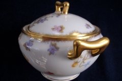 BAWO & DOTTER (ELITE WORKS) SCATTERED FLOWERS-COVERED SUGAR BOWL  .....   http://jaapiesfinechinastore.com