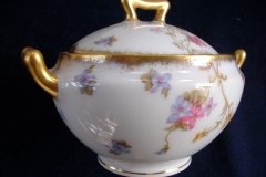 BAWO & DOTTER (ELITE WORKS) SCATTERED FLOWERS-COVERED SUGAR BOWL  .....   http://jaapiesfinechinastore.com