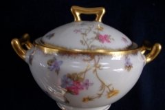 BAWO & DOTTER (ELITE WORKS) SCATTERED FLOWERS-COVERED SUGAR BOWL  .....   http://jaapiesfinechinastore.com