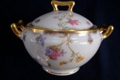 BAWO & DOTTER (ELITE WORKS) SCATTERED FLOWERS-COVERED SUGAR BOWL  .....   http://jaapiesfinechinastore.com