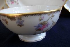 BAWO & DOTTER (ELITE WORKS) SCATTERED FLOWERS- CRANBERRY BOWL  .....   http://jaapiesfinechinastore.com