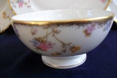 BAWO & DOTTER (ELITE WORKS) SCATTERED FLOWERS- CRANBERRY BOWL  .....   http://jaapiesfinechinastore.com
