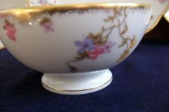 BAWO & DOTTER (ELITE WORKS) SCATTERED FLOWERS- CRANBERRY BOWL  .....   http://jaapiesfinechinastore.com
